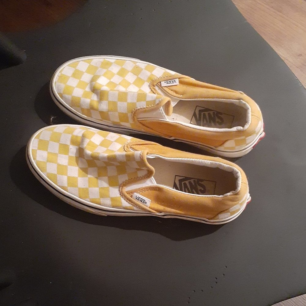 Yellow Checkered Van's